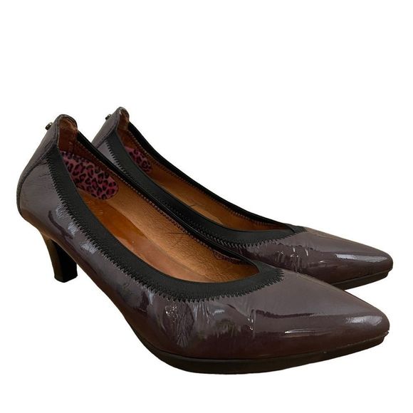 Hispanitas Shoes - Hispanitas Mauve Patent Leather Glove Style Heels Size 38